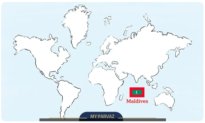 Geographical location of Maldives